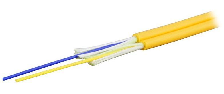 Cavo Zip Cord 2 Fibre Monomodale 9/125 OS2 2.9x5.8 mm Giallo LEONI