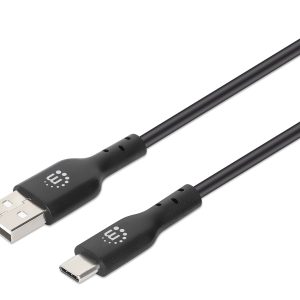 Cavo HiSpeed USB A Maschio / USB-C Maschio 1m Nero MANHATTAN