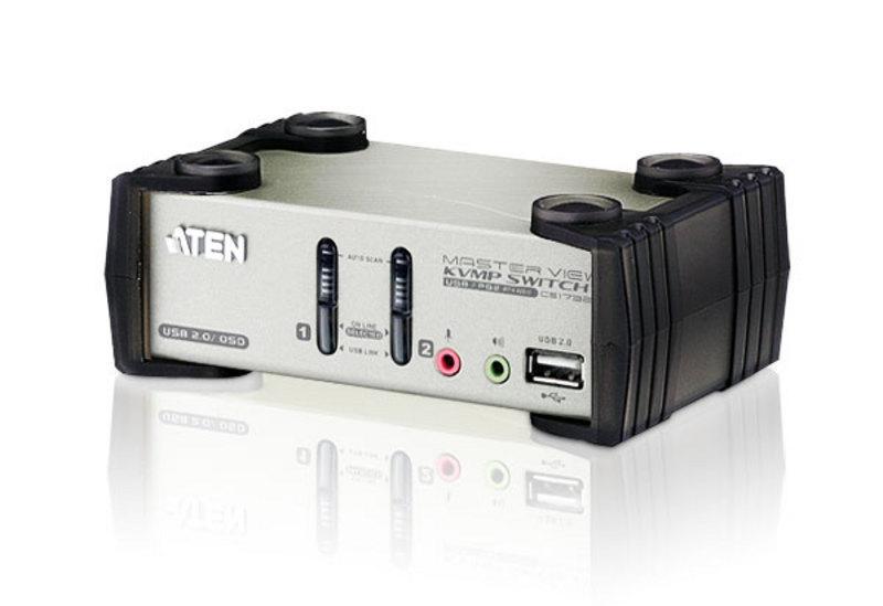 Switch KVM VGA audio 2 porte con OSD e USB/PS2 - CS-1732B ATEN