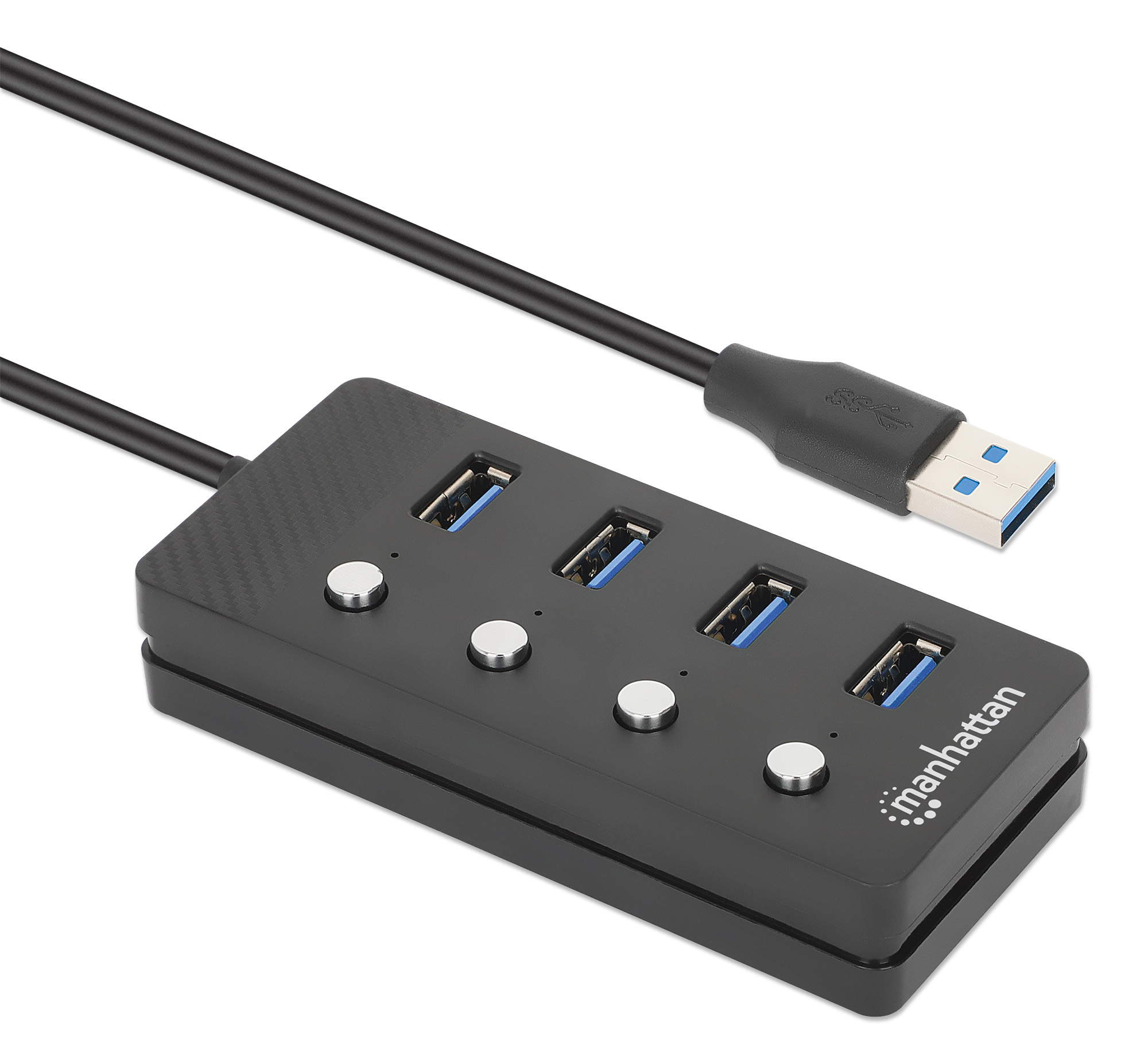 Hub USB 3.0 4 porte Type-A con Interruttori per Singola Porta MANHATTAN
