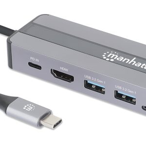 Docking Station USB-C&trade; 7-in-1 con Power Delivery 4K MANHATTAN