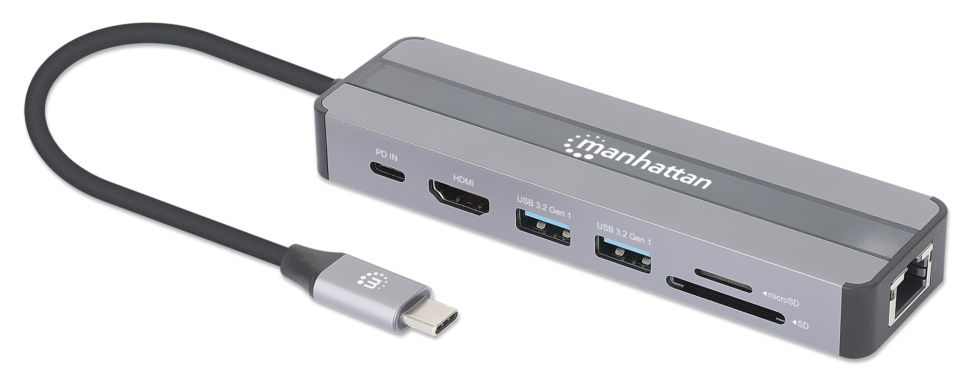 Docking Station USB-C™ 7-in-1 con Power Delivery 4K MANHATTAN