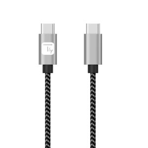 Cavo USB-C™ Maschio 2.0 / USB-C™ Maschio 3A 0,5 m Alluminio TECHLY