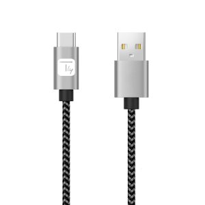 Cavo USB A Maschio 2.0 / USB-C&trade; Maschio 2A 2 m Alluminio TECHLY