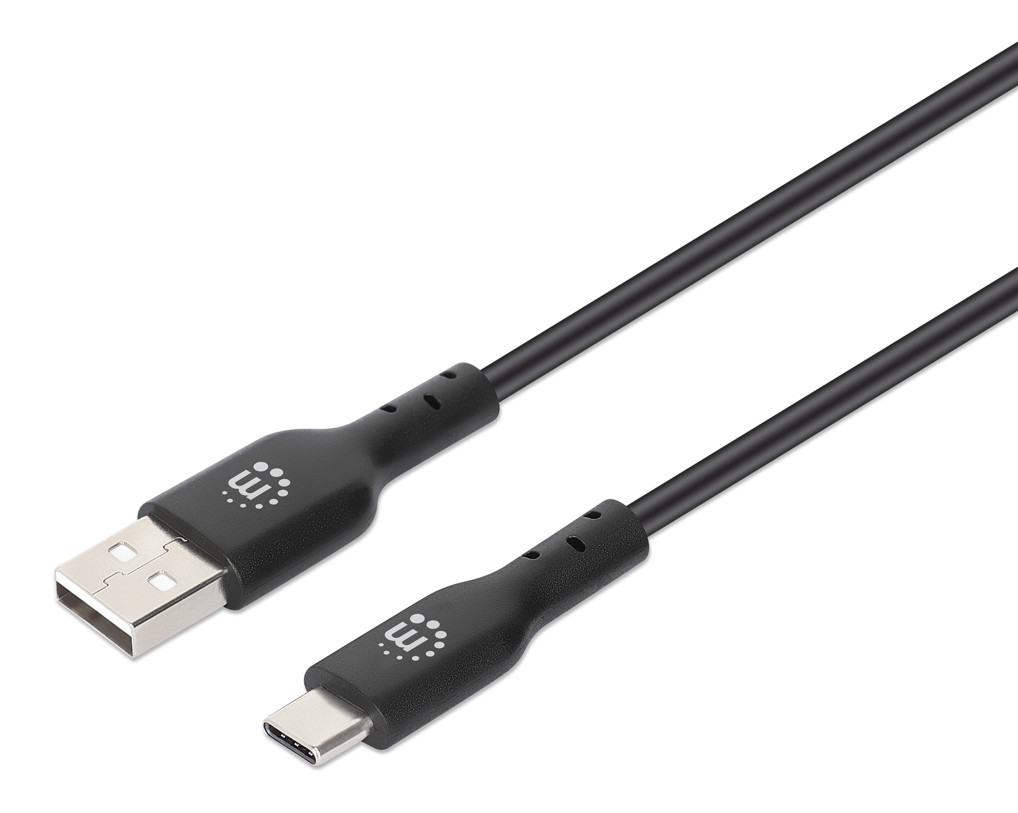 Cavo HiSpeed USB A Maschio / USB-C Maschio 0,5m Nero MANHATTAN