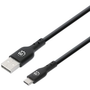 Cavo HiSpeed USB A Maschio / USB-C Maschio 3m Nero MANHATTAN