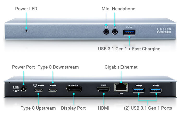 Dock multiporta USB-C con funzione di carica UH3230 ATEN - immagine 6