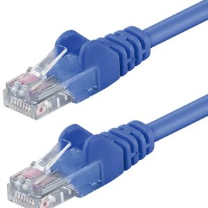 Cavo di rete Patch Cat. 6 Blu 3m in Rame UTP INTELLINET
