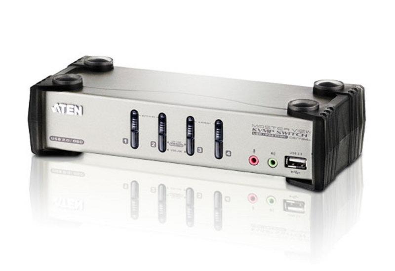 Switch KVM 4 porte con audio e VGA, CS-1734B ATEN