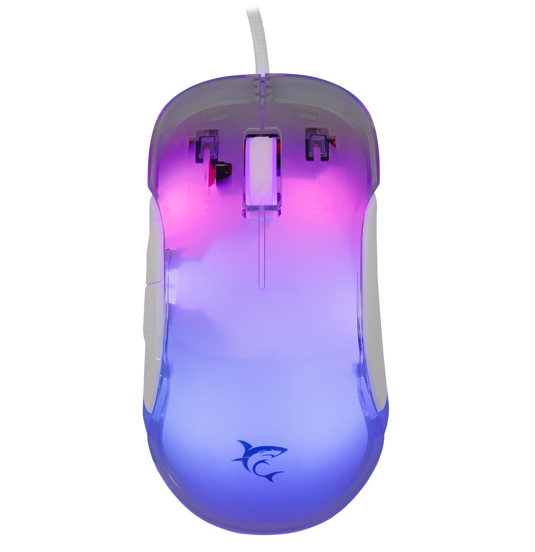 Mouse Gaming RGB USB 12800 dpi 7 Tasti Bianco Mordred WHITE SHARK