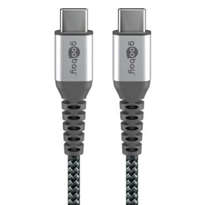 Cavo Tessile USB-C&trade; Maschio/USB-C&trade; Maschio 2 m Grigio GOOBAY