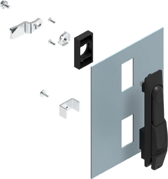 Maniglia Girevole con Serratura a Chiave per Armadi Rack Serie Easynet TECHLY PROFESSIONAL - immagine 4