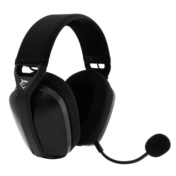 Cuffia Gaming Stereo Wireless con Microfono Nero BUTTERFLY WHITE SHARK - immagine 3