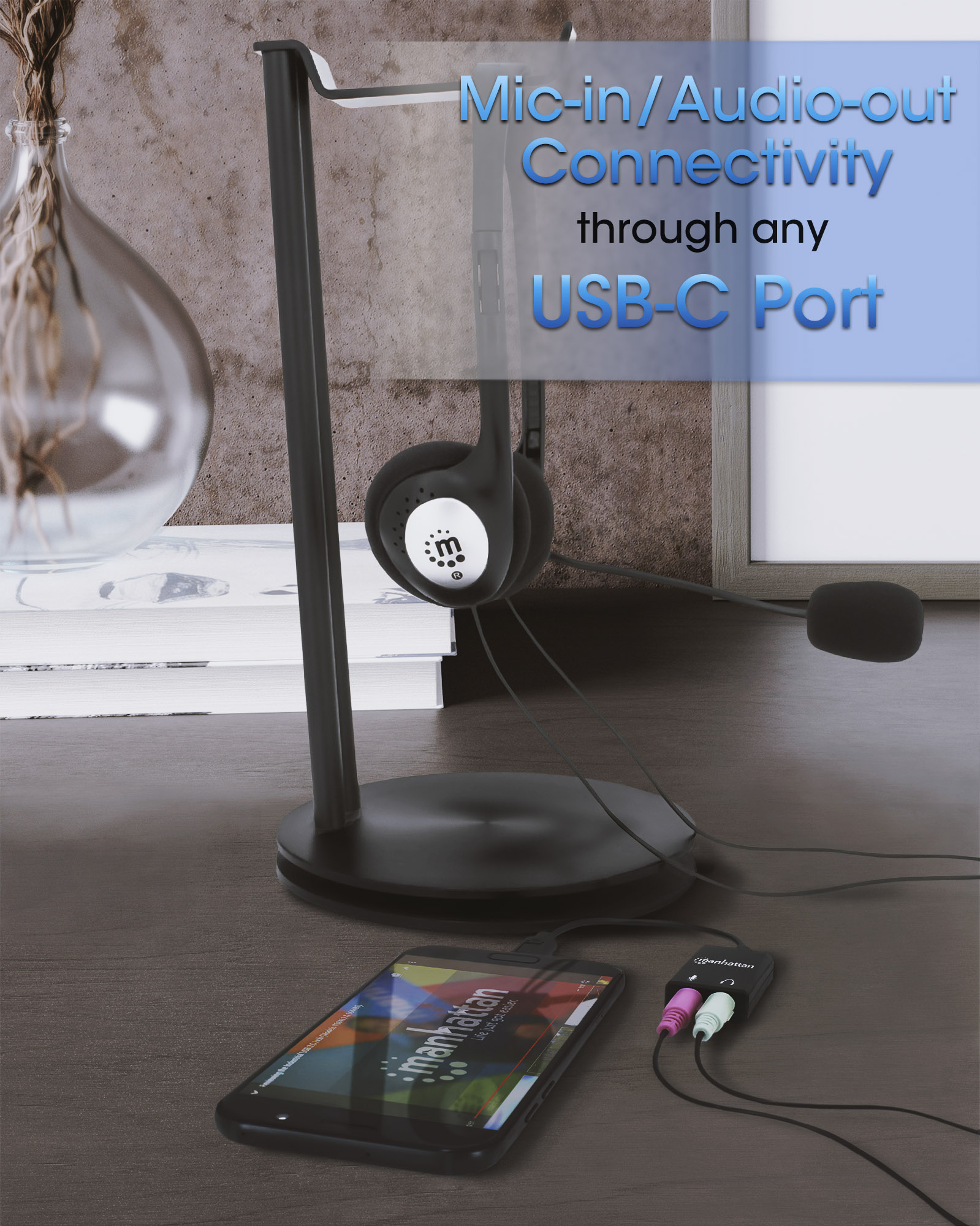 Adattatore Audio USB-C™ MANHATTAN - immagine 7