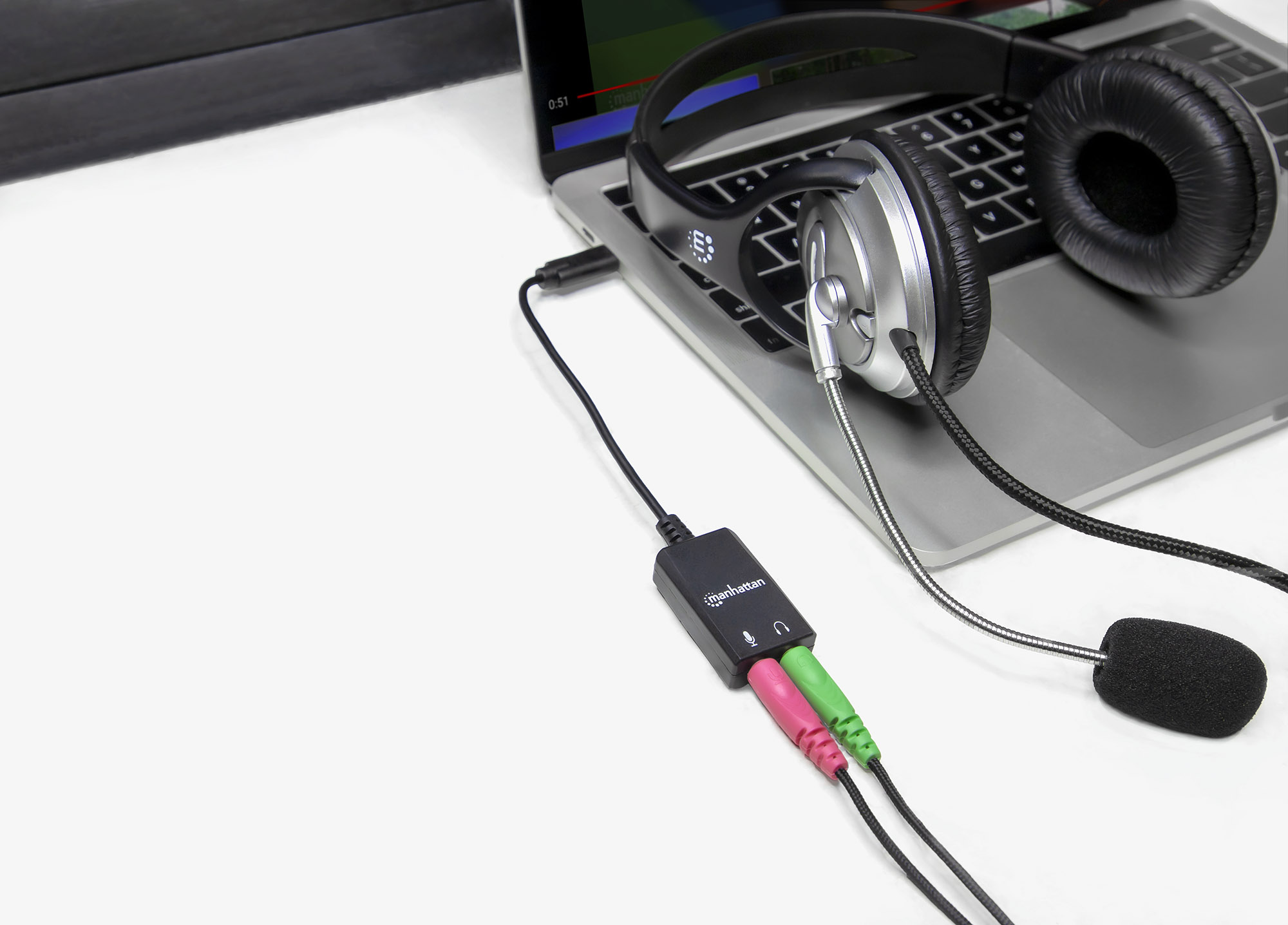 Adattatore Audio USB-C™ MANHATTAN - immagine 8