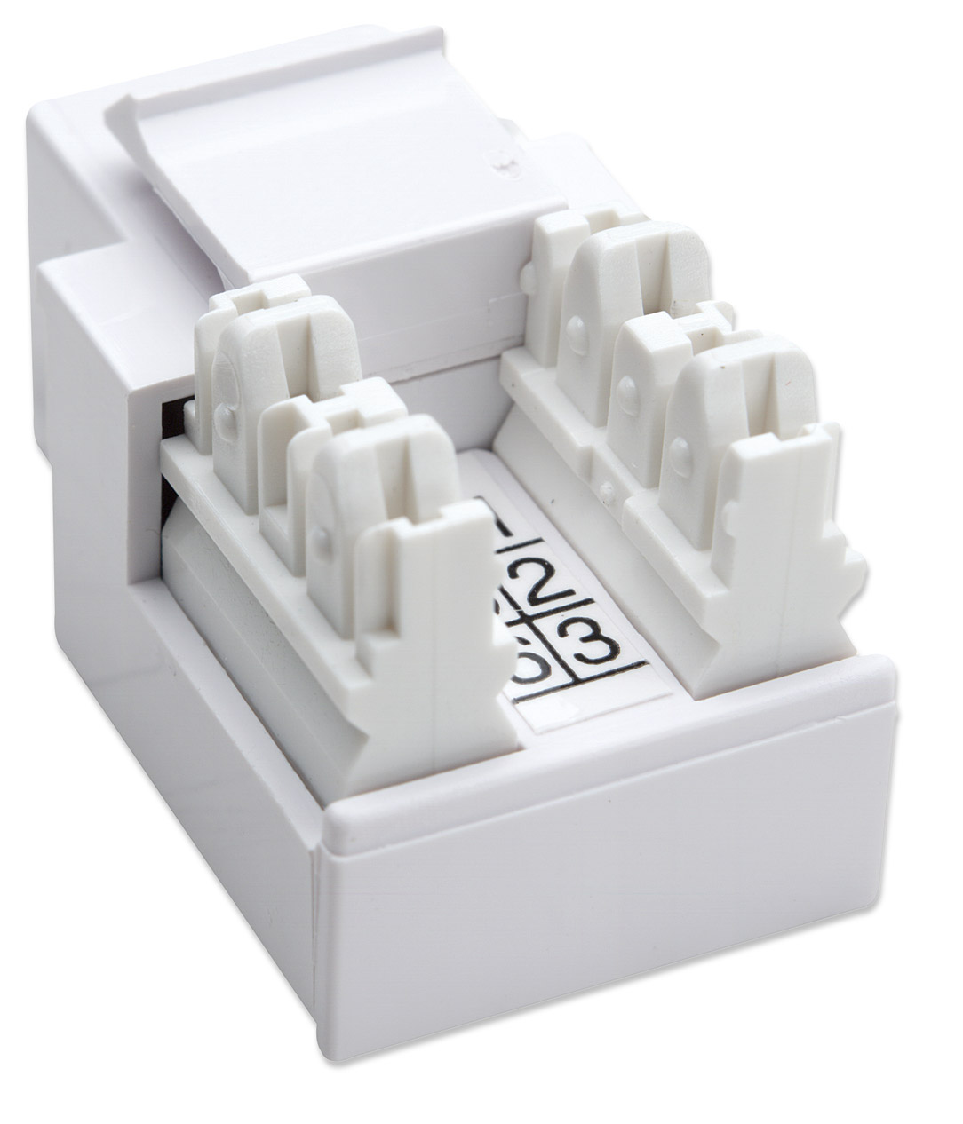 Keystone Bianco per Frutti Telefonici RJ11/RJ12 INTELLINET - immagine 4