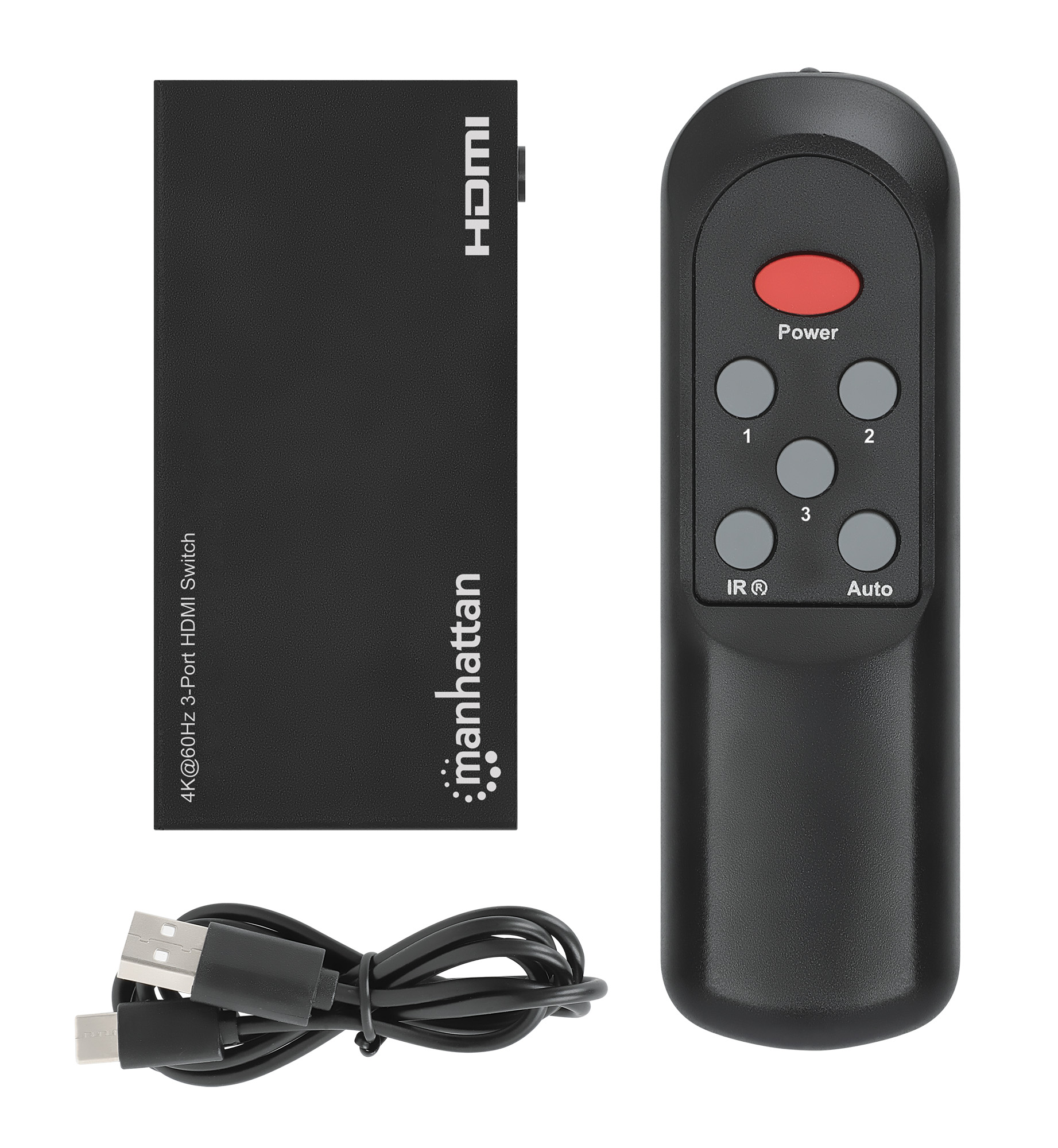 Switch HDMI 4k60Hz 3-Port MANHATTAN - immagine 10