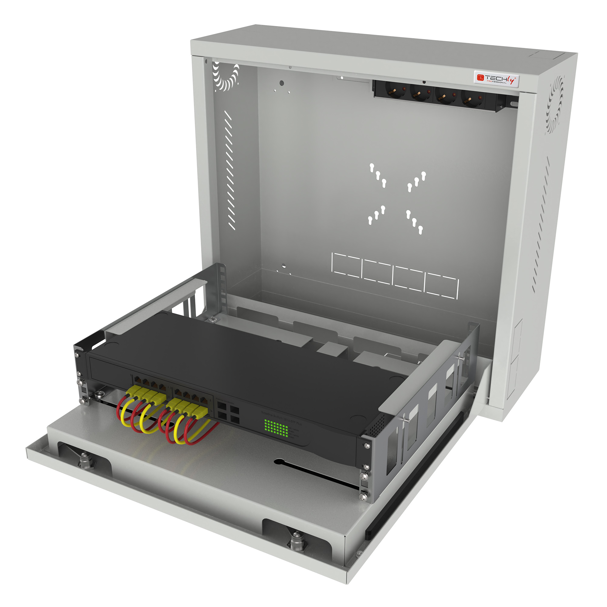 Box di Sicurezza per DVR e Sistemi di Videosorveglianza Bianco TECHLY PROFESSIONAL - immagine 2