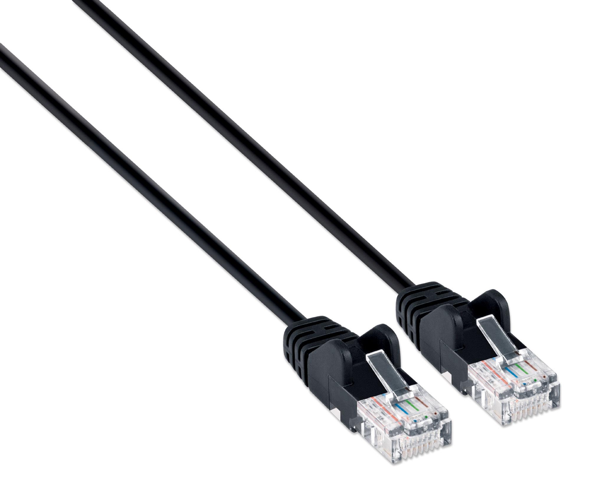 Cavo patch di rete Cat6 UTP Slim  1 m Nero INTELLINET