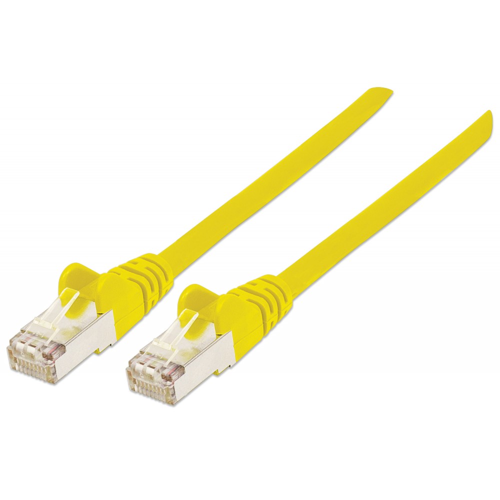 Cavo di rete Patch in rame Cat. 6A Giallo SFTP LSZH 0,25m INTELLINET