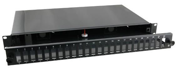 Cassetto Ottico 19'' Nero - 24 porte SC Duplex INTELLINET