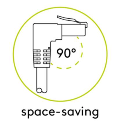 Cavo di rete Patch Connettore Angolato 90&deg; CCA Cat. 5e UTP 5m Bianco INTELLINET - immagine 3