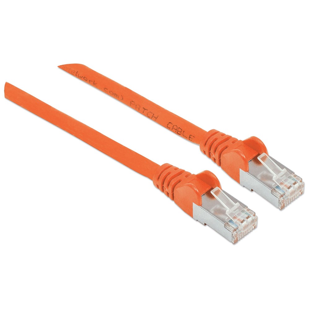Cavo di rete Patch in rame Cat. 6A Arancione SFTP LSZH 1m INTELLINET - immagine 2
