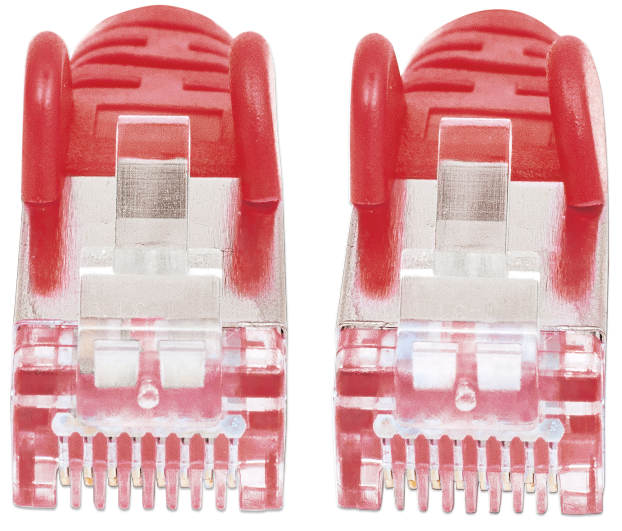 Cavo Patch Cat.7 Plug RJ45 6A S/FTP LSZH 30m Rosso INTELLINET - immagine 3