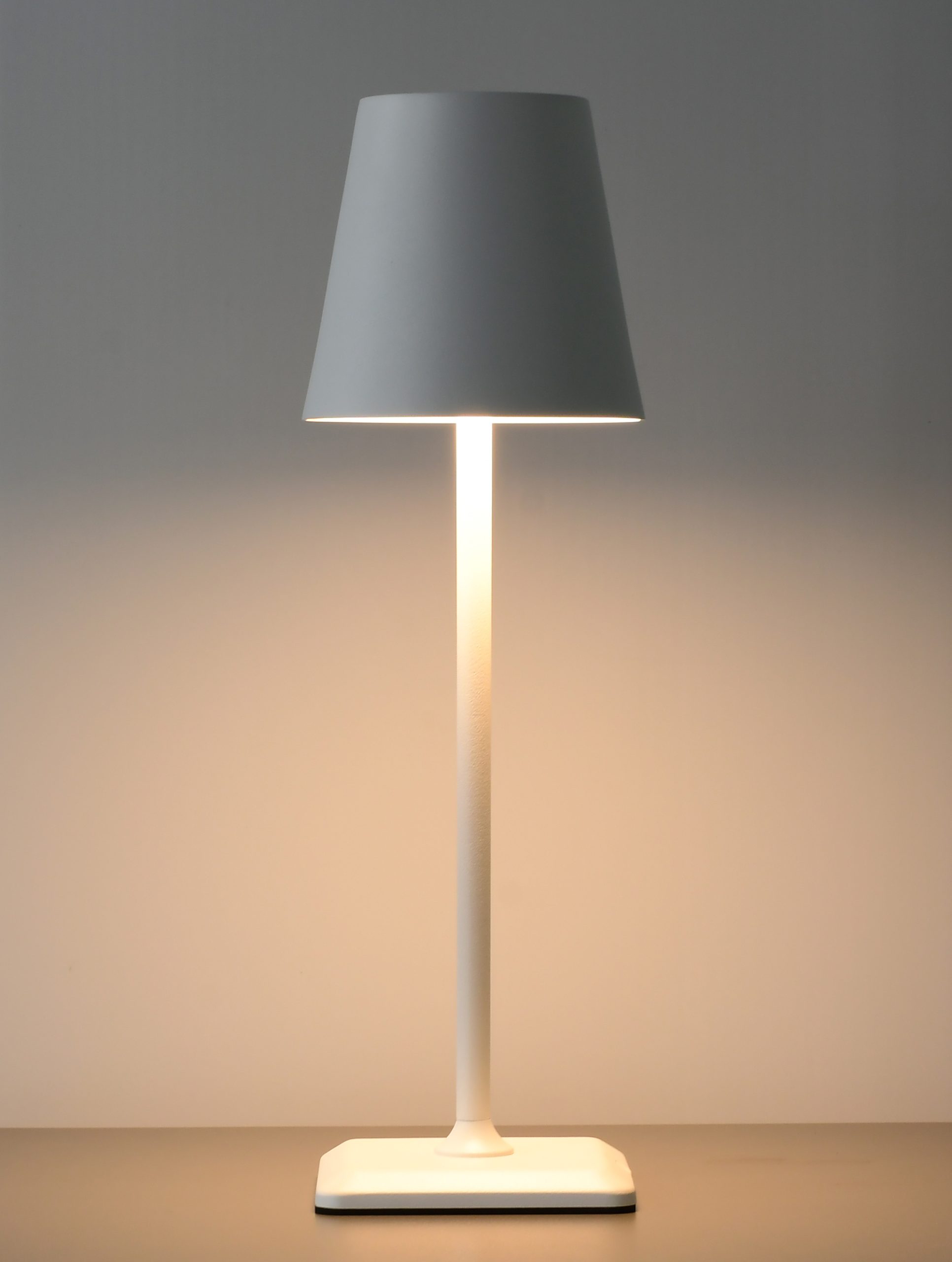 Lampada da Tavolo LED Senza Fili USB-C™ Dimmerabile in Metallo Bianco TECHLY - immagine 2