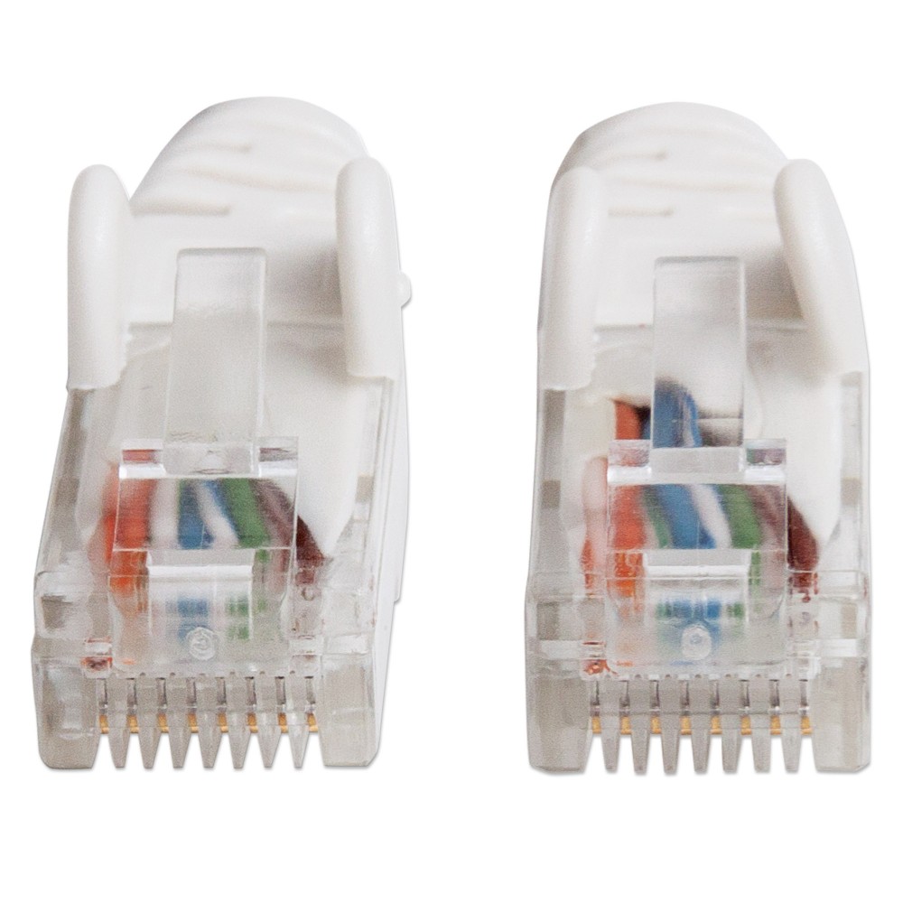 Cavo di rete Patch in Rame Cat. 6A Bianco UTP 0,5m INTELLINET - immagine 3