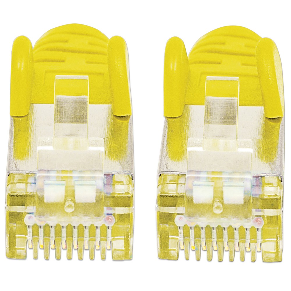 Cavo di rete Patch in rame Cat. 6A Giallo SFTP LSZH 0,5m INTELLINET - immagine 3