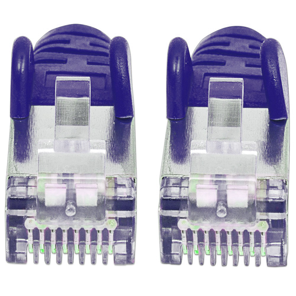 Cavo di rete Patch in rame Cat. 6A Viola SFTP LSZH 2m INTELLINET - immagine 3