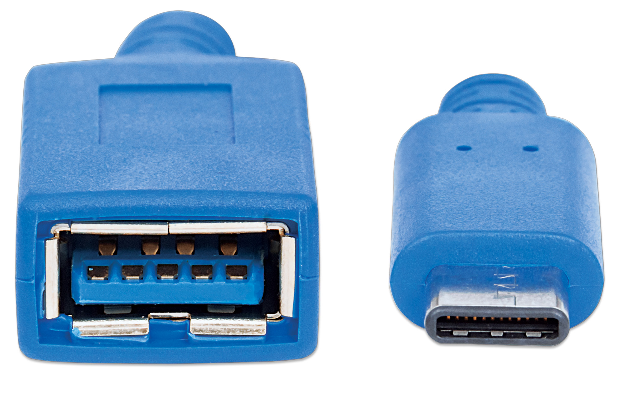 Cavo Superspeed USB A Femmina USB-C&trade; Maschio 15cm Blu MANHATTAN - immagine 4