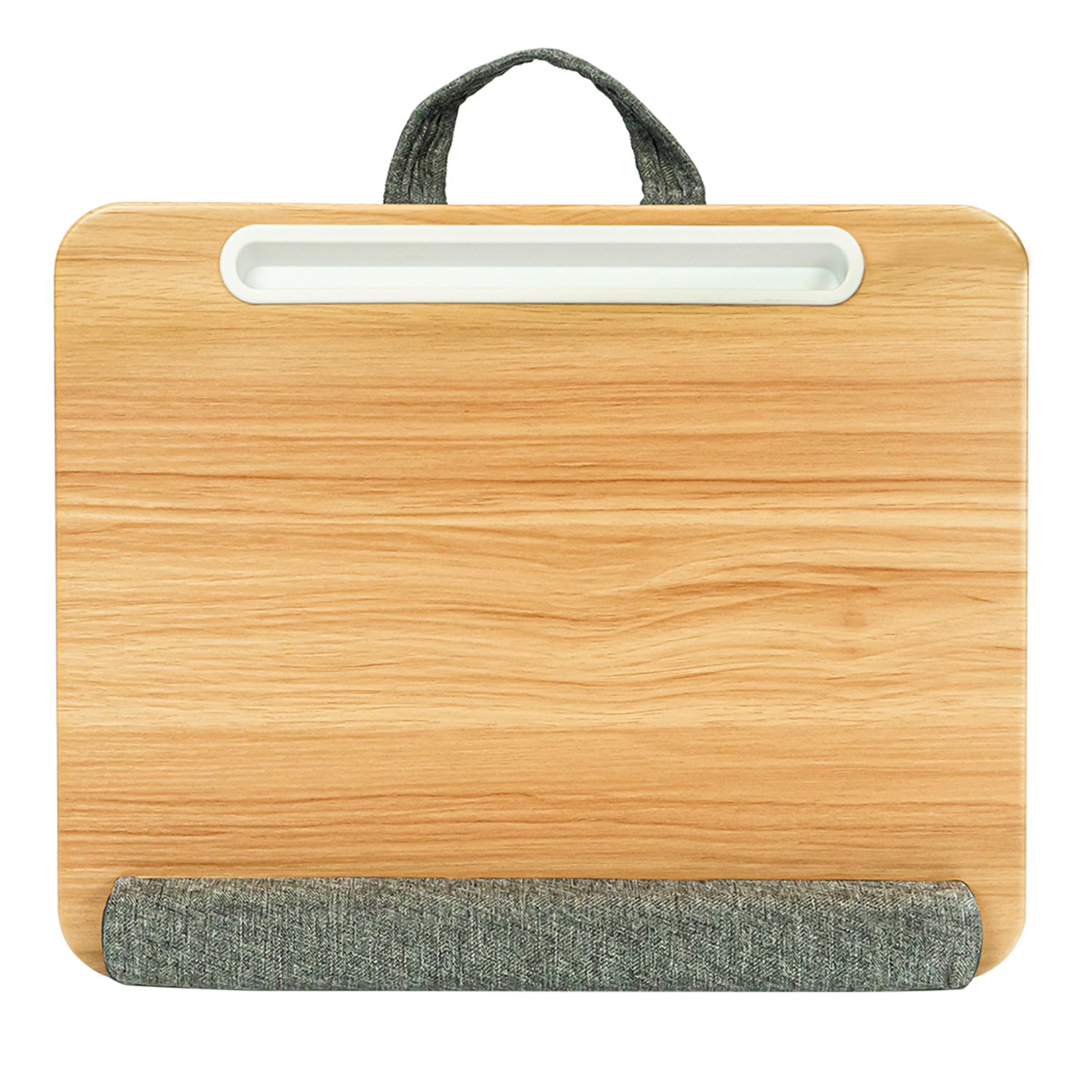Scrivania Portatile per Laptop Supporto Bambù con Base Imbottita e Stand per Tablet TECHLY - immagine 4