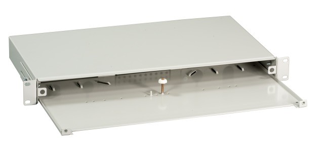 Box Ottico Versione Scorrevole 1U Senza Pannello Frontale Grigio OEM