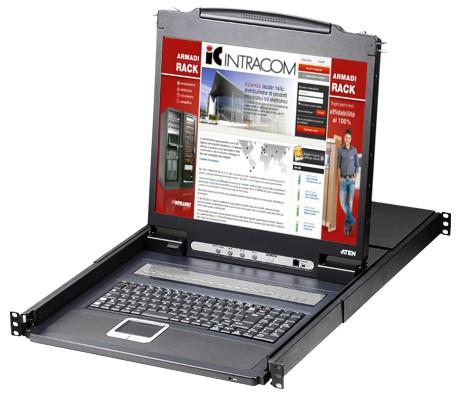 Switch KVM USB-PS2 8 Porte con LCD 19'' da rack 19'', CL1308N ATEN