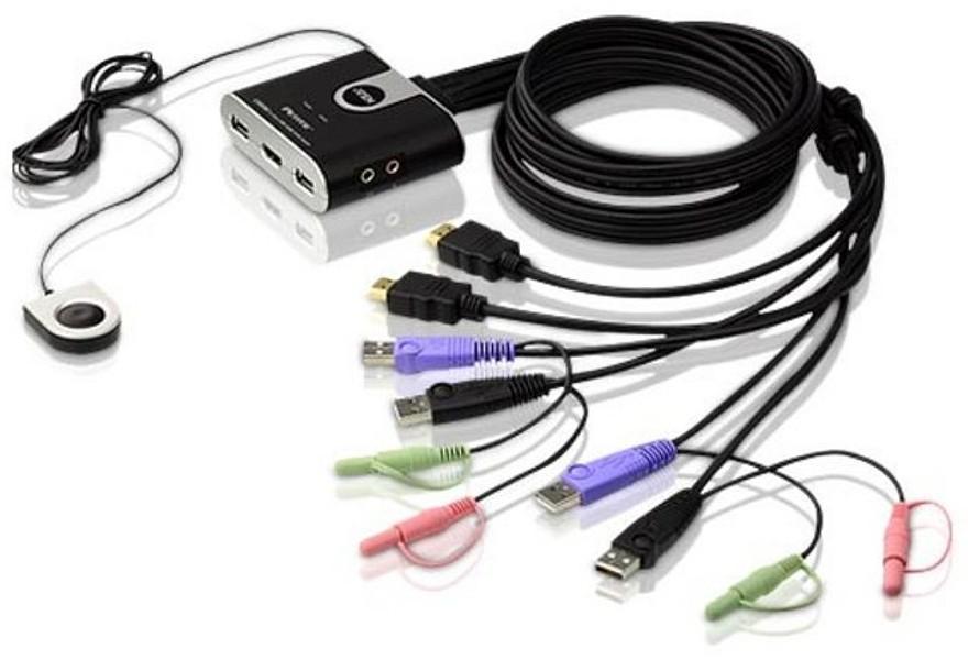 Switch KVM USB HDMI a 2 porte con Audio, CS692 ATEN