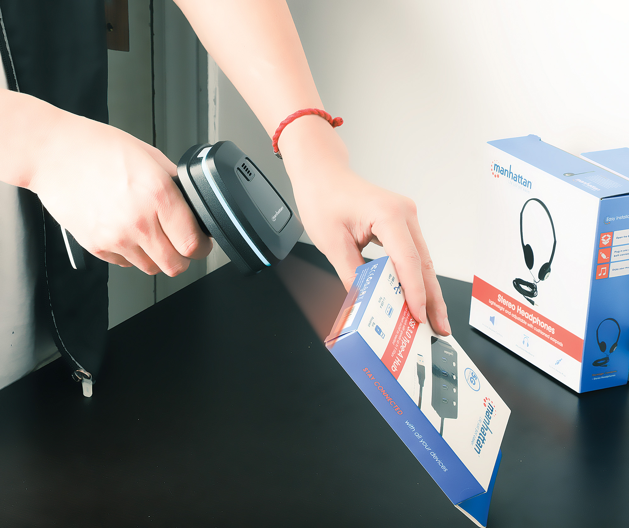 Lettore di Codici a Barre LED 2D Wireless a Lungo Raggio MANHATTAN - immagine 5
