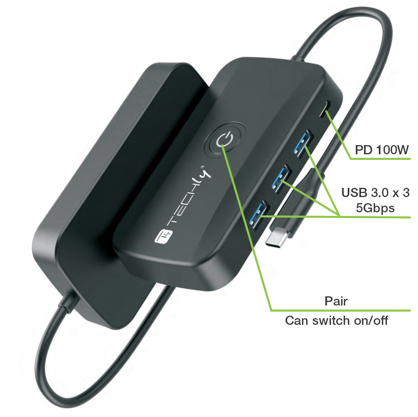 Adattatore Video Extender Wireless con Hub USB-C™ 5-IN-1 TECHLY - immagine 5