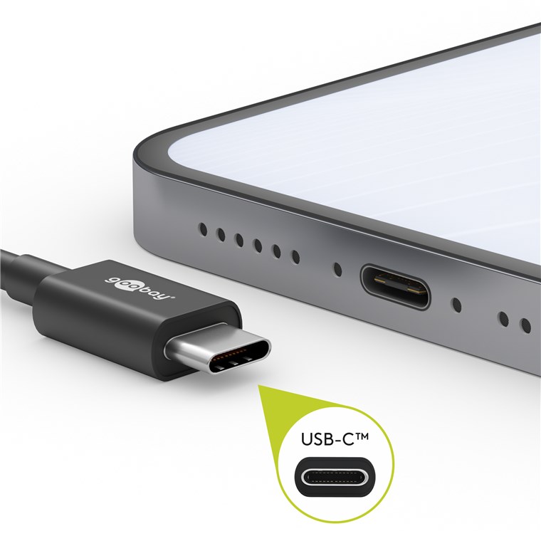 Cavo USB A Maschio 2.0 / USB-C Maschio 3m Bianco GOOBAY - immagine 6