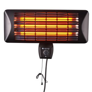 Stufetta da Parete al Quarzo per Interno Esterno IP24 2400W TECHLY