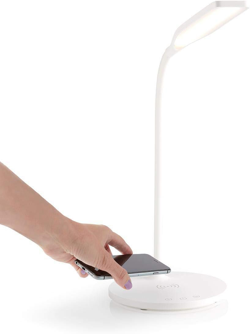 Lampada a 36 LED da Scrivania con Caricatore Wireless Integrato per Smartphone TECHLY - immagine 7