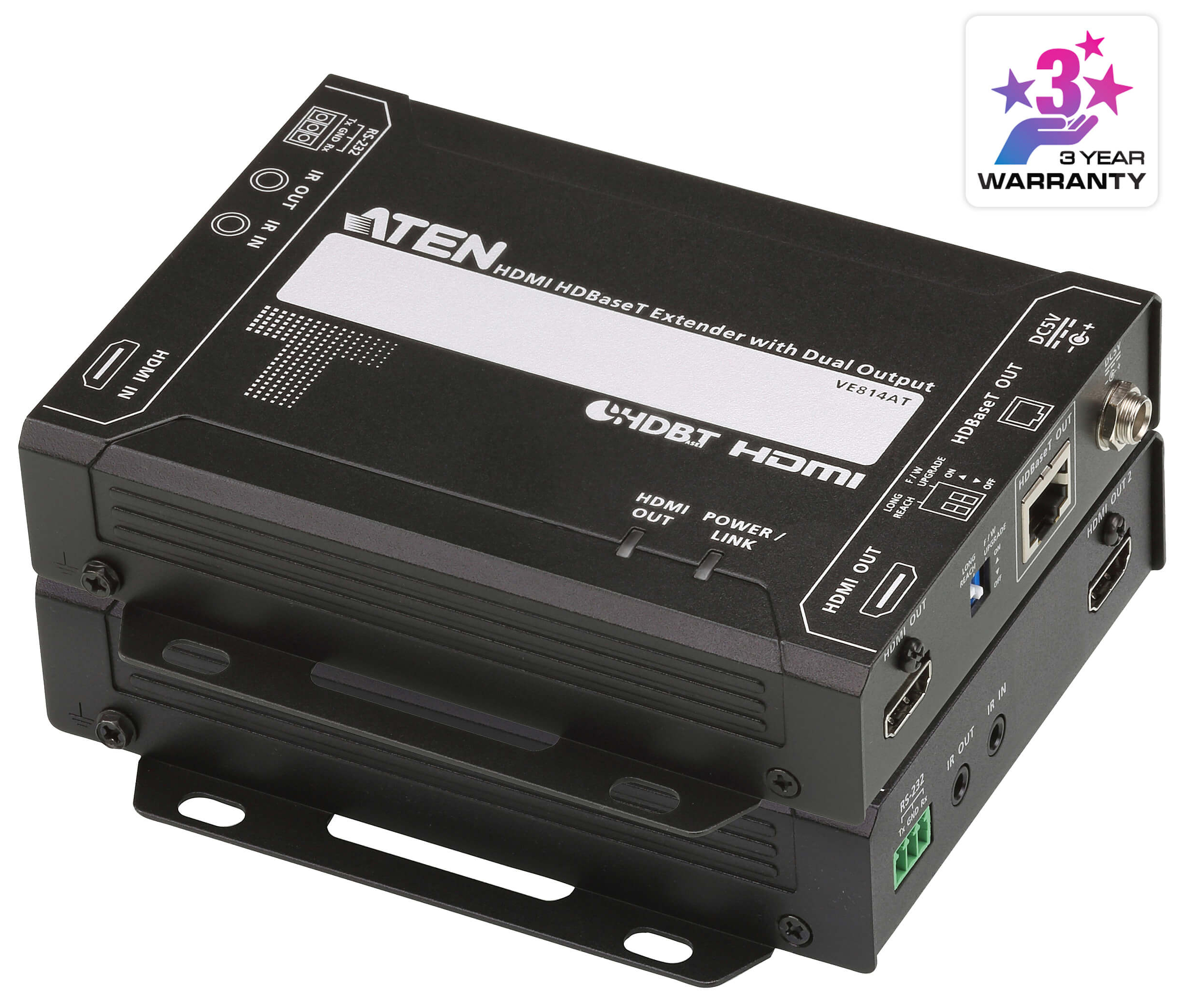 Estensore HDBaseT HDMI con uscita doppia 4K a 100m HDBaseT, VE814A ATEN