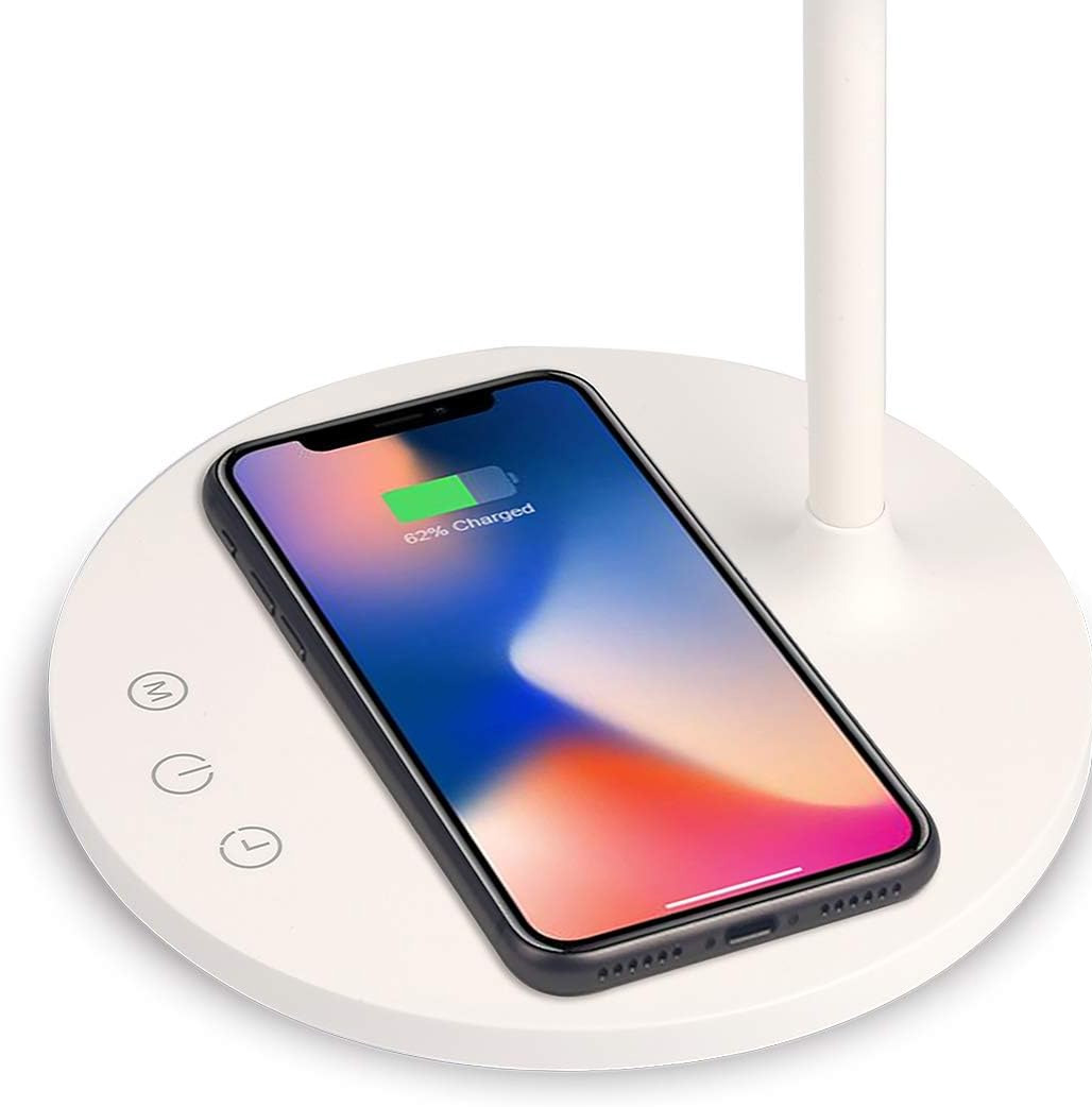 Lampada a 36 LED da Scrivania con Caricatore Wireless Integrato per Smartphone TECHLY - immagine 8