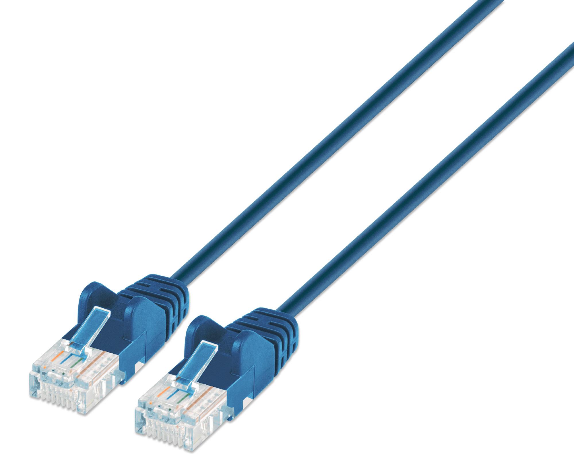 Cavo patch di rete Cat6 UTP Slim 1 m blu INTELLINET
