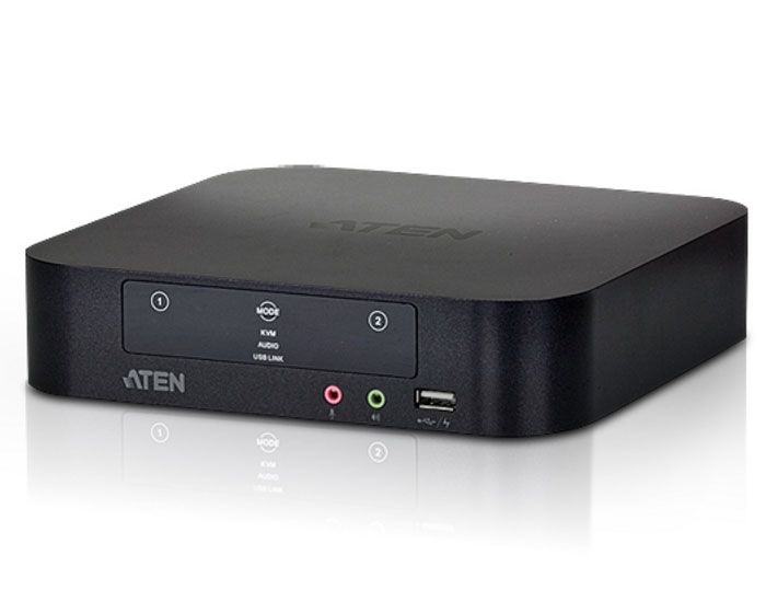 Switch KVMP per doppio schermo Mini DisplayPort (ThunderBolt) 2 USB, CS1942-AT-G ATEN