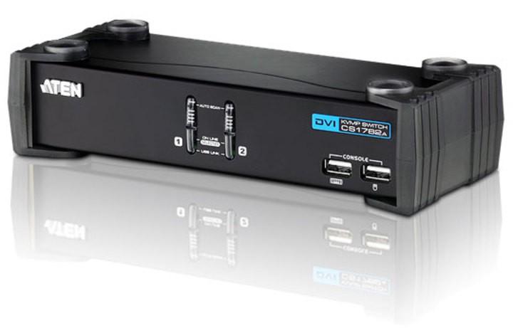 Switch KVM USB DVI a 2 Porte con Audio e Hub USB, CS1762A ATEN