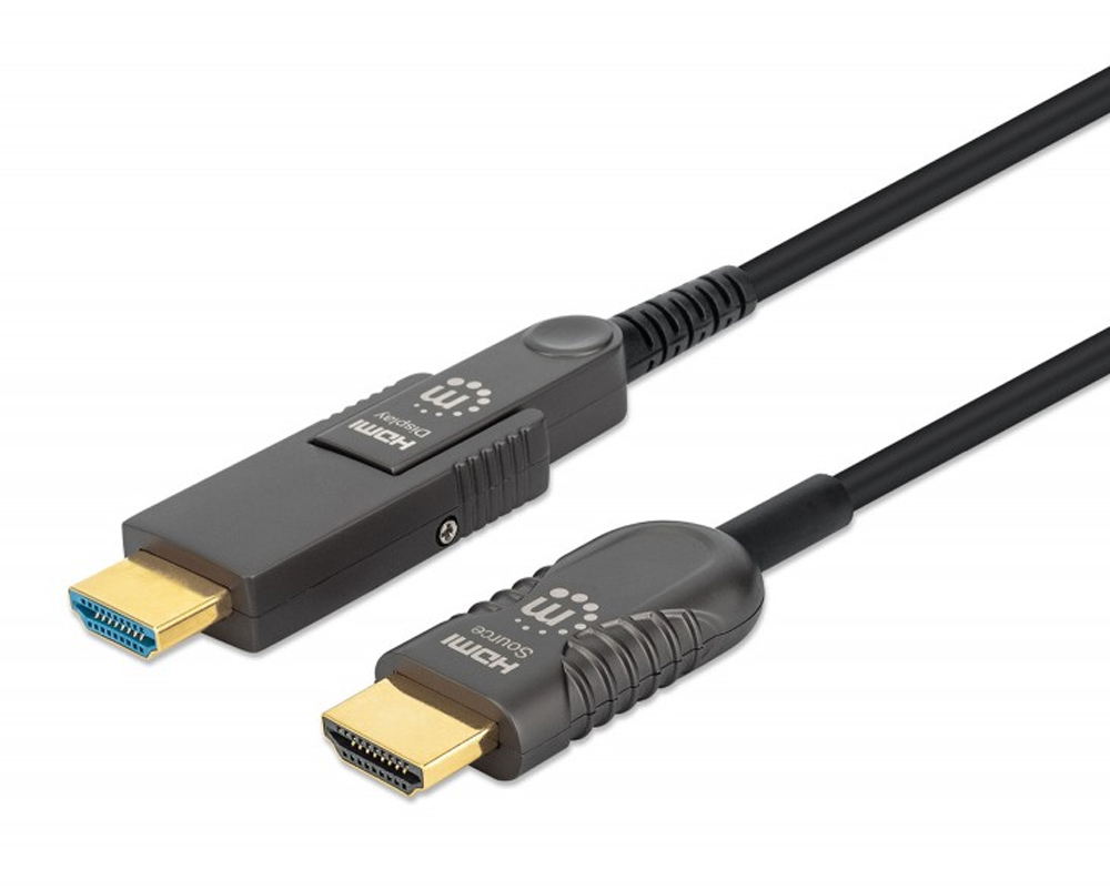 Cavo HDMI&trade; Attivo in Fibra Ottica con Connettore Staccabile 50m MANHATTAN