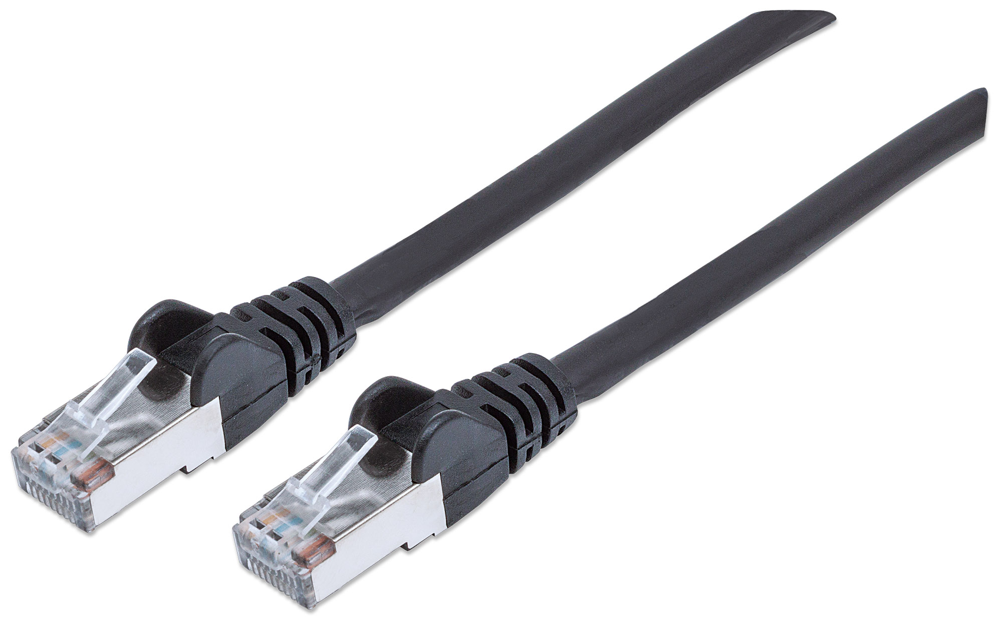 Cavo Patch Cat.7 Plug RJ45 6A S/FTP LSZH 1m Nero INTELLINET