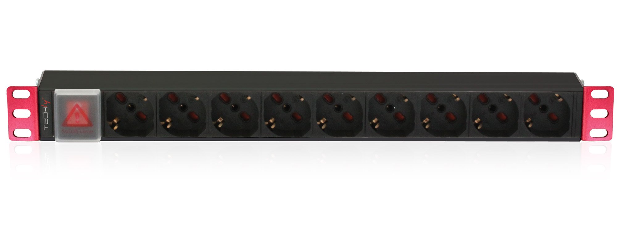 Multipresa Rack 19'' 9 Posti: Pratica e Sicura TECHLY PROFESSIONAL